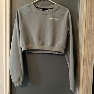 Alphalete Classic Crew in Steel Blue